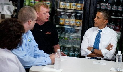 Obama Presses For Small Business